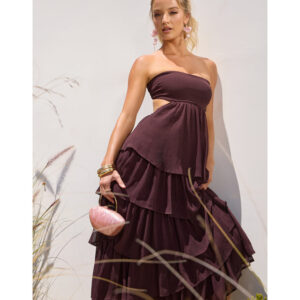 Windsor Soft Drama Strapless Tiered Ruffle Maxi Dress Soft Drama Strapless Tiered Ruffle Maxi Dress