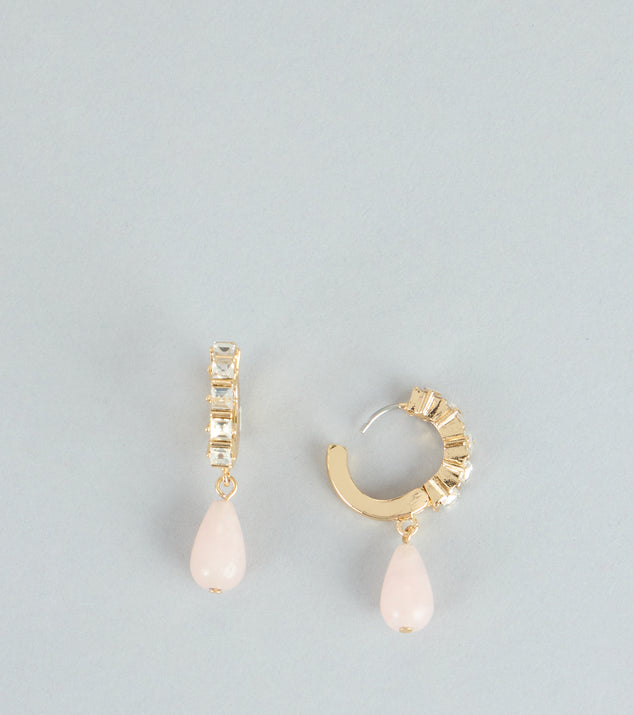 Windsor Soft Glam Sparkle Drop Huggie Earrings
