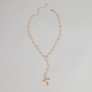 Windsor Soft Glow Rhinestone Cross Lariat Necklace Soft Glow Rhinestone Cross Lariat Necklace