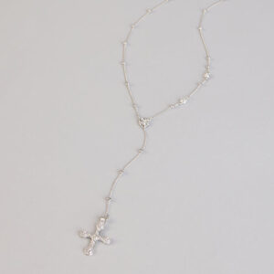 Windsor Soft Shine Rhinestone Cross Lariat Necklace Soft Shine Rhinestone Cross Lariat Necklace