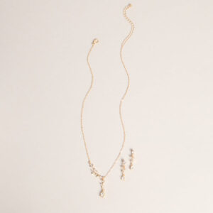 Windsor Soft Shine Rhinestone Leaf Necklace And Earrings Set Soft Shine Rhinestone Leaf Necklace And Earrings Set