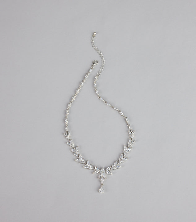 Windsor Soft Sparkle Rhinestone Floral Necklace