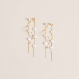 Soft Spoken Drama Pearl Drop Earrings