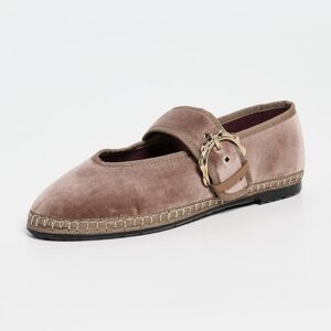 Sophie Velvet Mary Jane Flats
