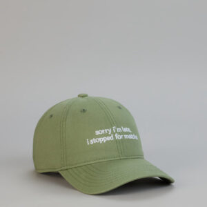 Windsor Sorry I’m Late Matcha Baseball Cap