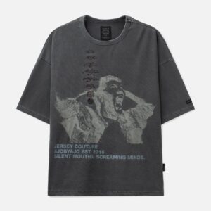 AJOBYAJO Soundless Wailing Wide T-Shirt Soundless Wailing Wide T-Shirt