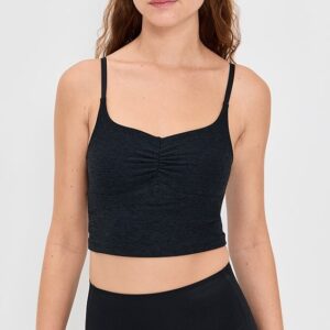 Beyond Yoga Spacedye Raise The Barre Shirred Cropped Tank