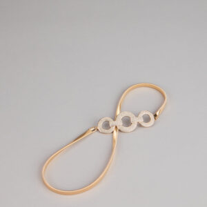 Sparkle Stunner Rhinestone Triple O-Ring Stretch Belt