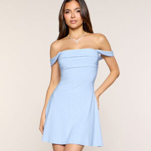 Sparkling Glitter A-Line Mini Dress