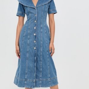 ALIGNE Sparrow Denim Midi Dress