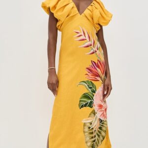 FARM Rio Spring Awakening Midi Dress