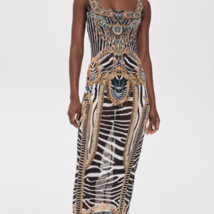 Camilla Square Neck Beach Maxi Dress