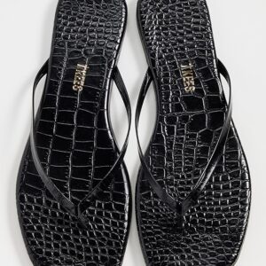 TKEES Square Toe Lily Flip Flops