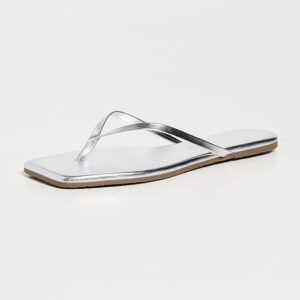 TKEES Square Toe Lily Flip Flops