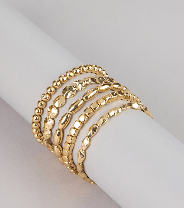 Windsor Stack The Shine Beaded Stretch Bracelet Set