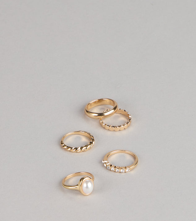 Windsor Stacked Shine Mood Five Pack Rings