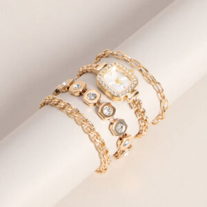 Windsor Stacked Sparkle Watch Bracelet Set Stacked Sparkle Watch Bracelet Set