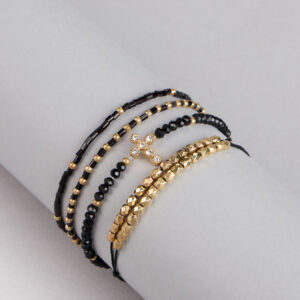 Stacked Vibes Four-Piece Bracelet Set