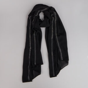 Starry Night Rhinestone Trim Scarf