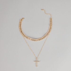 Windsor Statement Balance Layered Cross Necklace Statement Balance Layered Cross Necklace