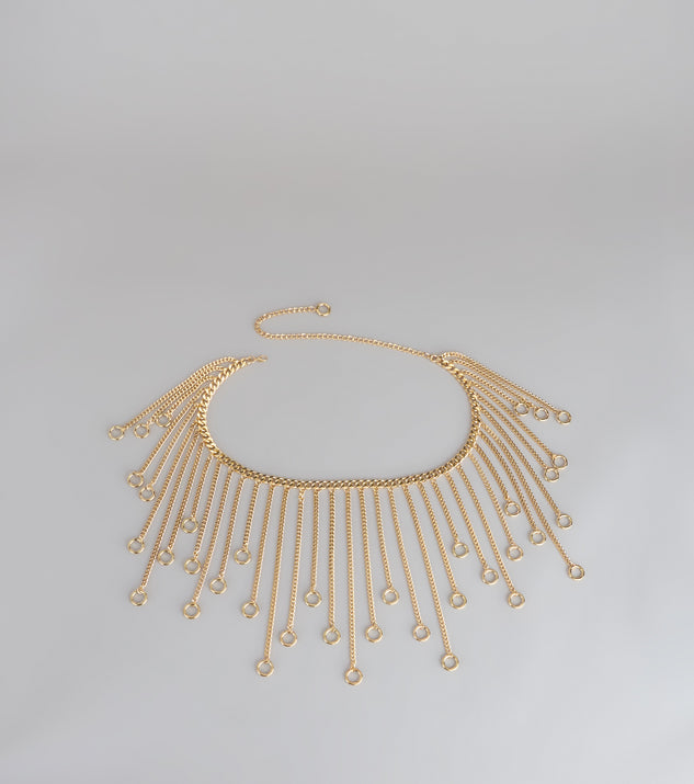 Windsor Statement Moves Fringe Chain Belt