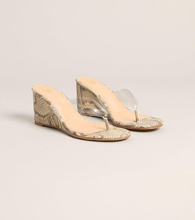 Windsor Statement Step Snake Wedges