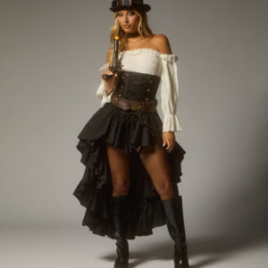 Windsor Steampunk Western Outlaw Six-Piece Costume Set