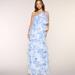 Steffanie Floral Chiffon Formal Dress