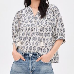 Marea Steph Indigo Meadow Top