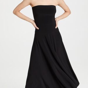 Norma Kamali Strapless Flared Dress To Midcalf