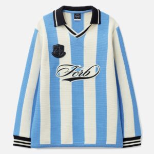 F.C. Real Bristol Stripe Knit Shirt