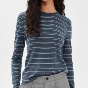 Vince Stripe Long Sleeve Tee