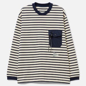 and wander Stripe Pocket Long Sleeves T-Shirt Stripe Pocket Long Sleeves T-Shirt