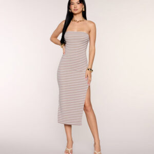 Windsor Stripe Right Tube Midi Dress Stripe Right Tube Midi Dress