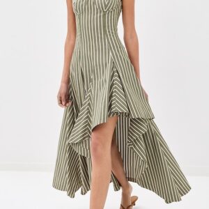 Monse Striped Corset Dress
