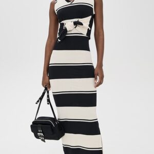 MSGM Striped Long Dress