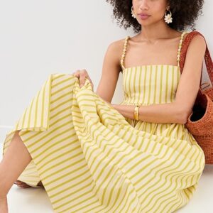 English Factory Striped Maxi Dress