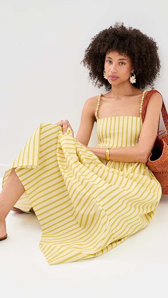 English Factory Striped Maxi Dress