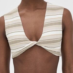 Ramy Brook Striped Oliwia Bikini Top