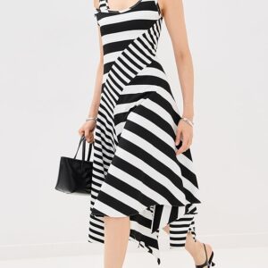 Monse Striped Panel Tank Dress Striped Panel Tank Dress