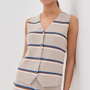 LE BOP Striped Vest