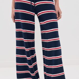LE BOP Striped Wide Leg Pants