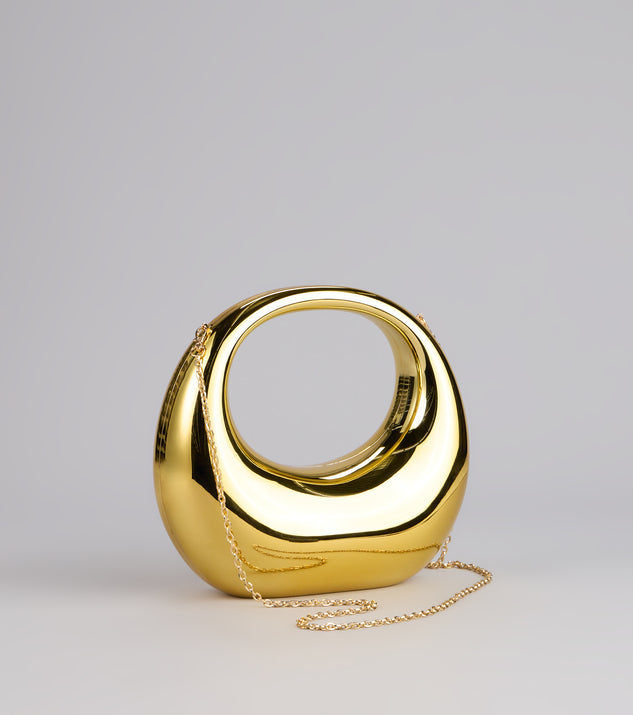 Windsor Structured Shine Metallic Bag