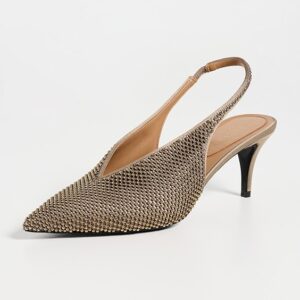 Stella McCartney Studded Mesh Slingbacks
