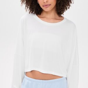 Beyond Yoga Studio Luxe Cropped Long Sleeve Tee