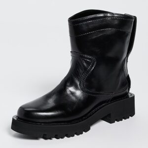 GANNI Studs Crinkle Oleatex Low Boots