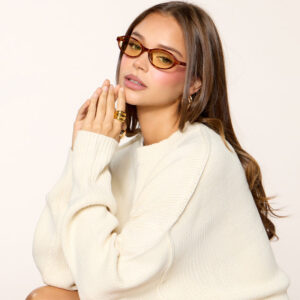 Study Break Retro Oval Sunglasses