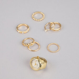Style On Schedule Watch Ring Set