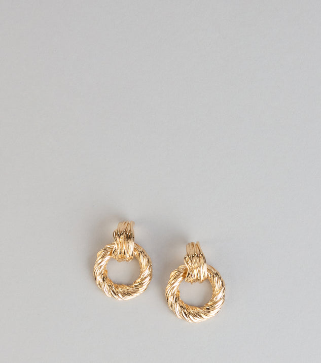 Windsor Styled To Be Seen Statement Door Knocker Earrings