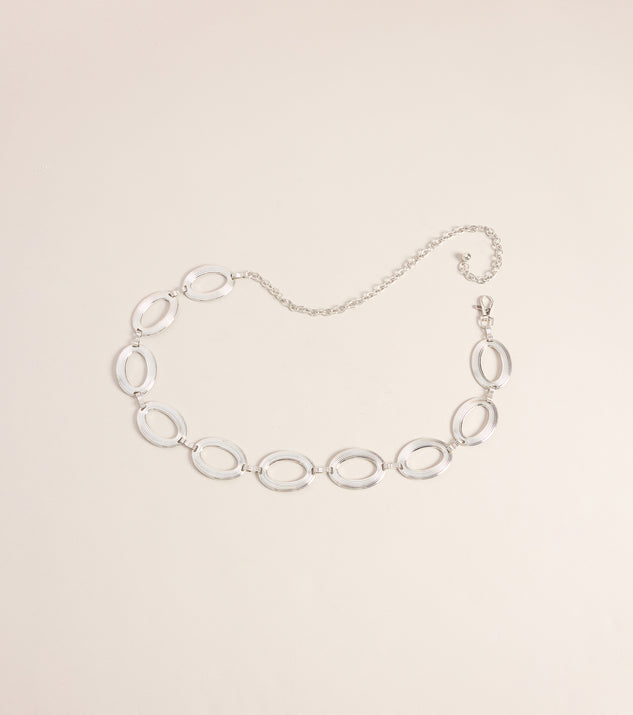 Windsor Styling Obsession Oval Chain-Link Belt